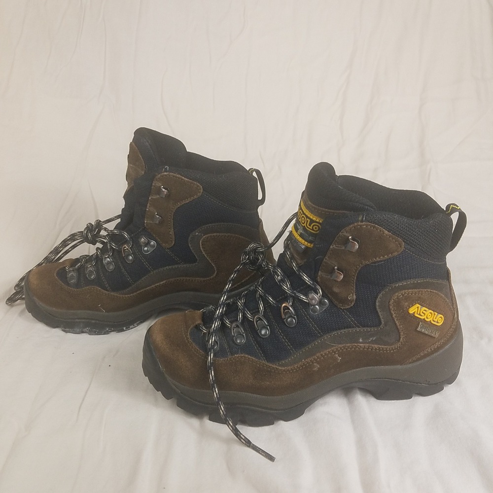 Asolo Cerro‎ Torre Gore-Tex Hiking Boots Brown Suede Vibram Mens 8.5 US
